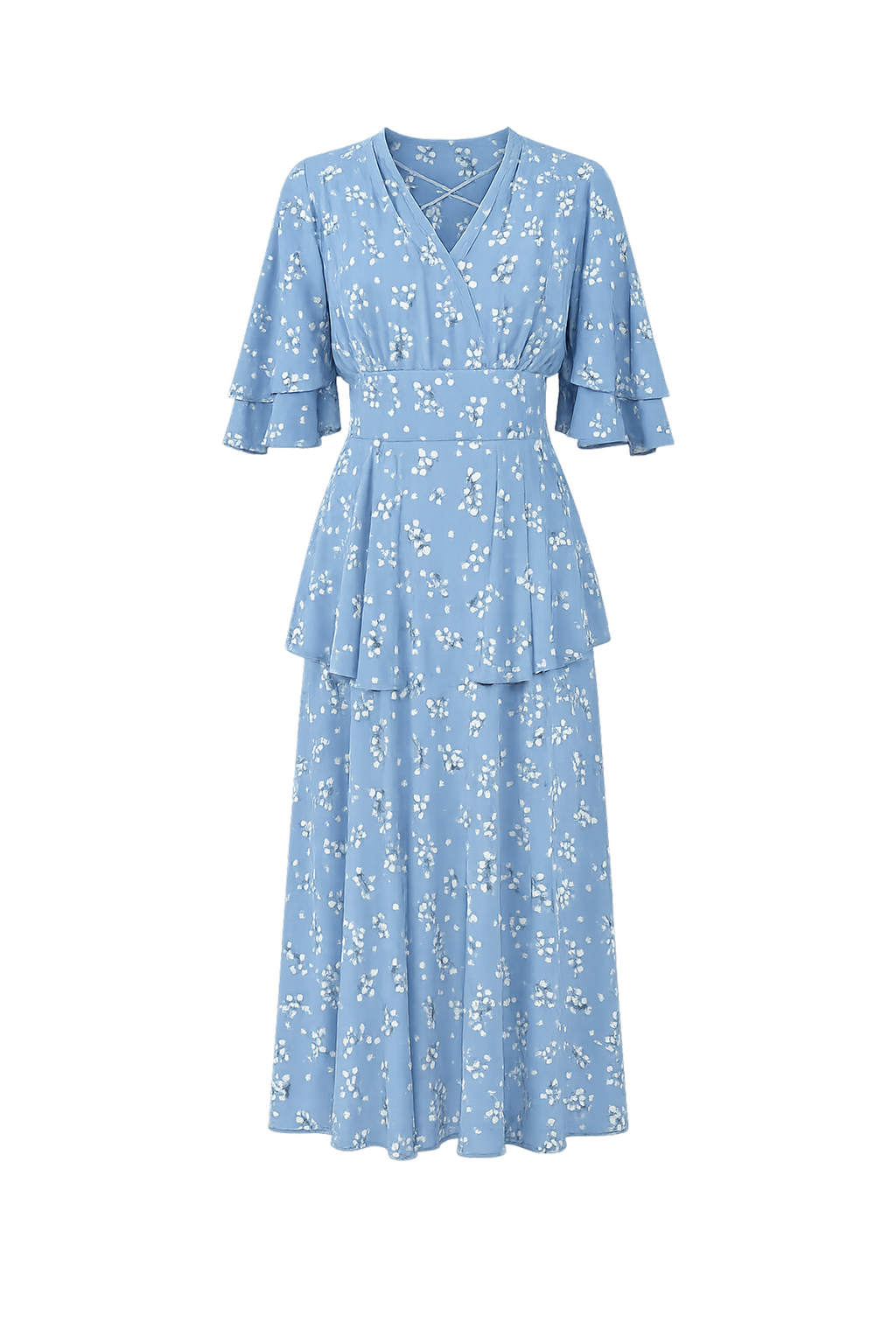 Midi Dress with 3/4 Sleeves