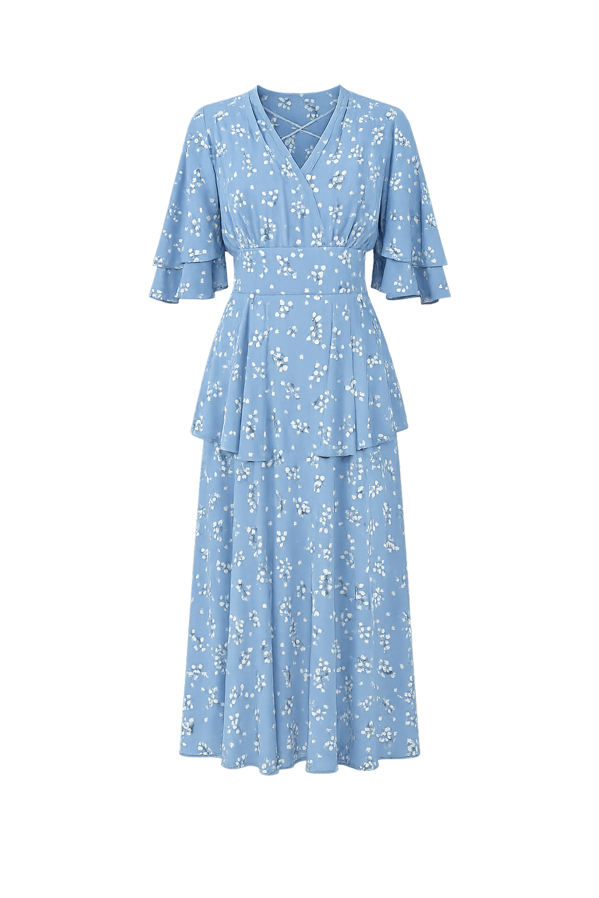 Midi Dress with 3/4 Sleeves