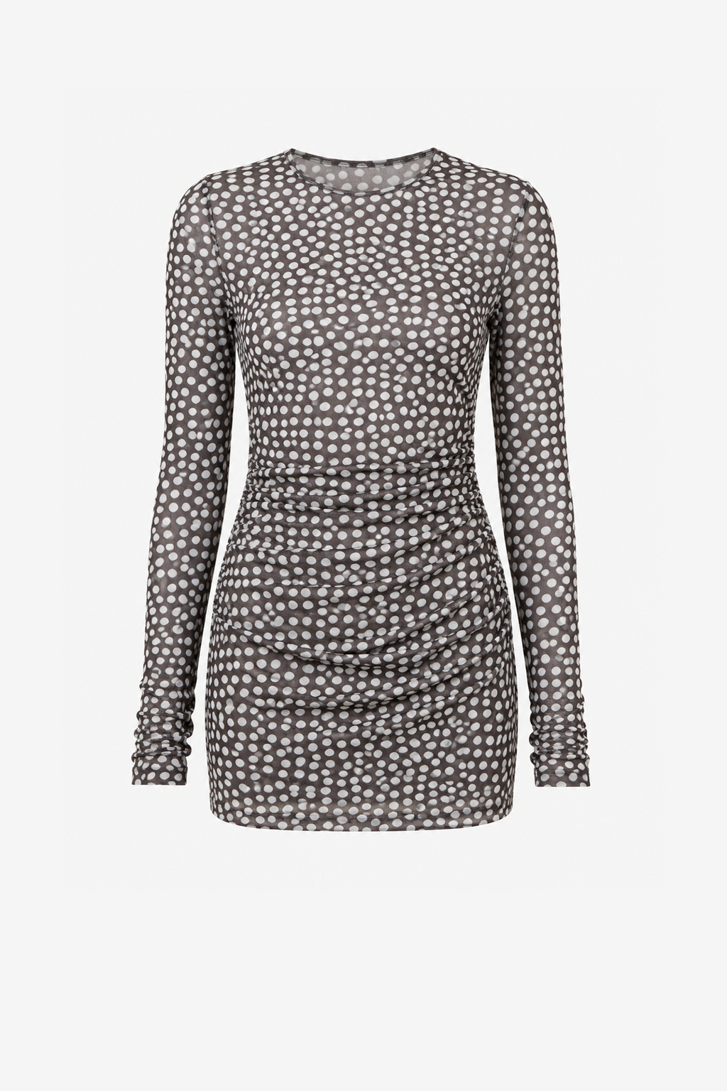 Mini Polka Dot Silk Dress
