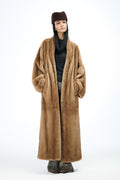 Kimono Long Pastel Mink Coat 135 cm