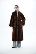 Kimono Long Pastel Mink Coat 135 cm